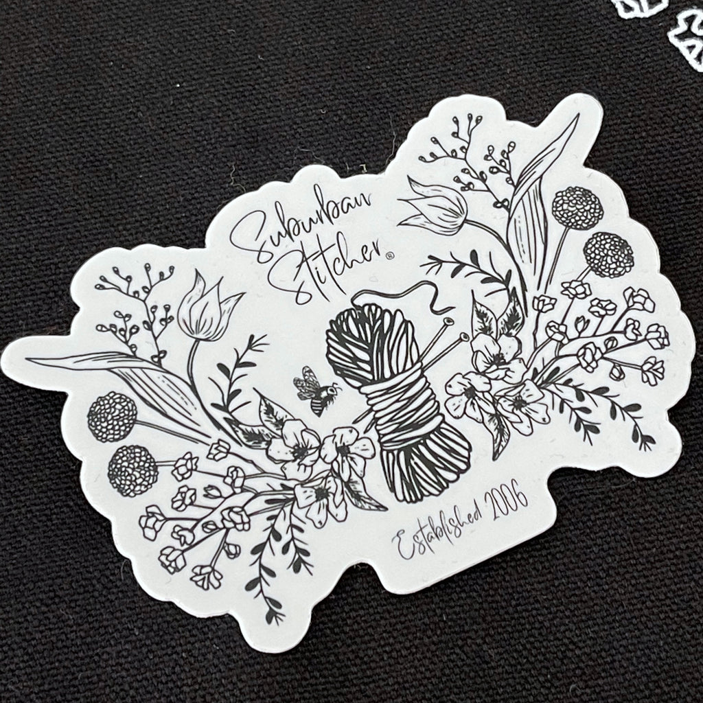 Floral Logo Vinyl Sticker