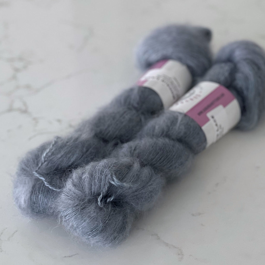 Pewter - Silky Mohair Lace