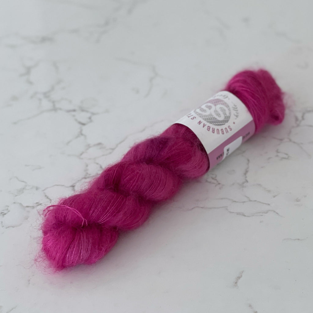 Velvet Magenta - Silky Mohair Lace